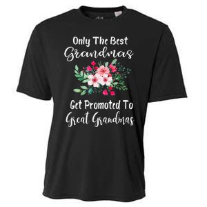 Only The Best Grandmas Get Promoted To Great Grandma Cooling Performance Crew T-Shirt