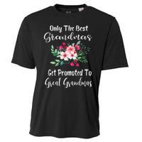 Only The Best Grandmas Get Promoted To Great Grandma Cooling Performance Crew T-Shirt