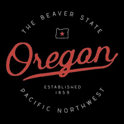 Oregon  The Beaver State Pacific Northwest Pnw T-Shirt