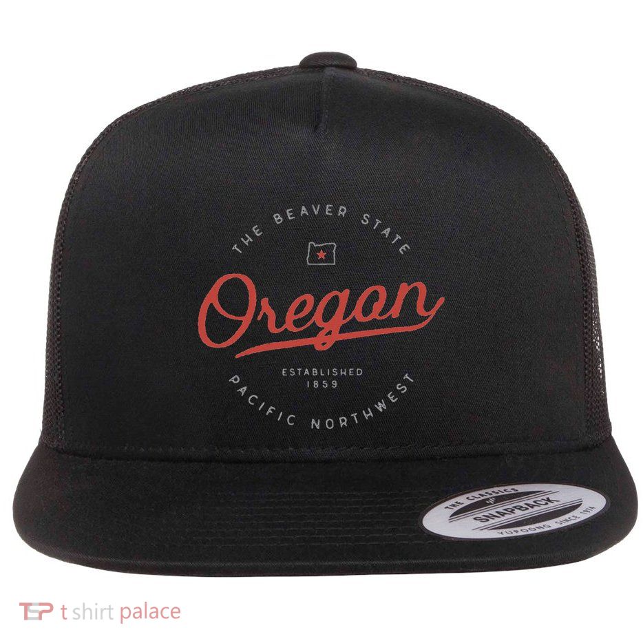Oregon  The Beaver State Pacific Northwest Pnw Flatbill Hat