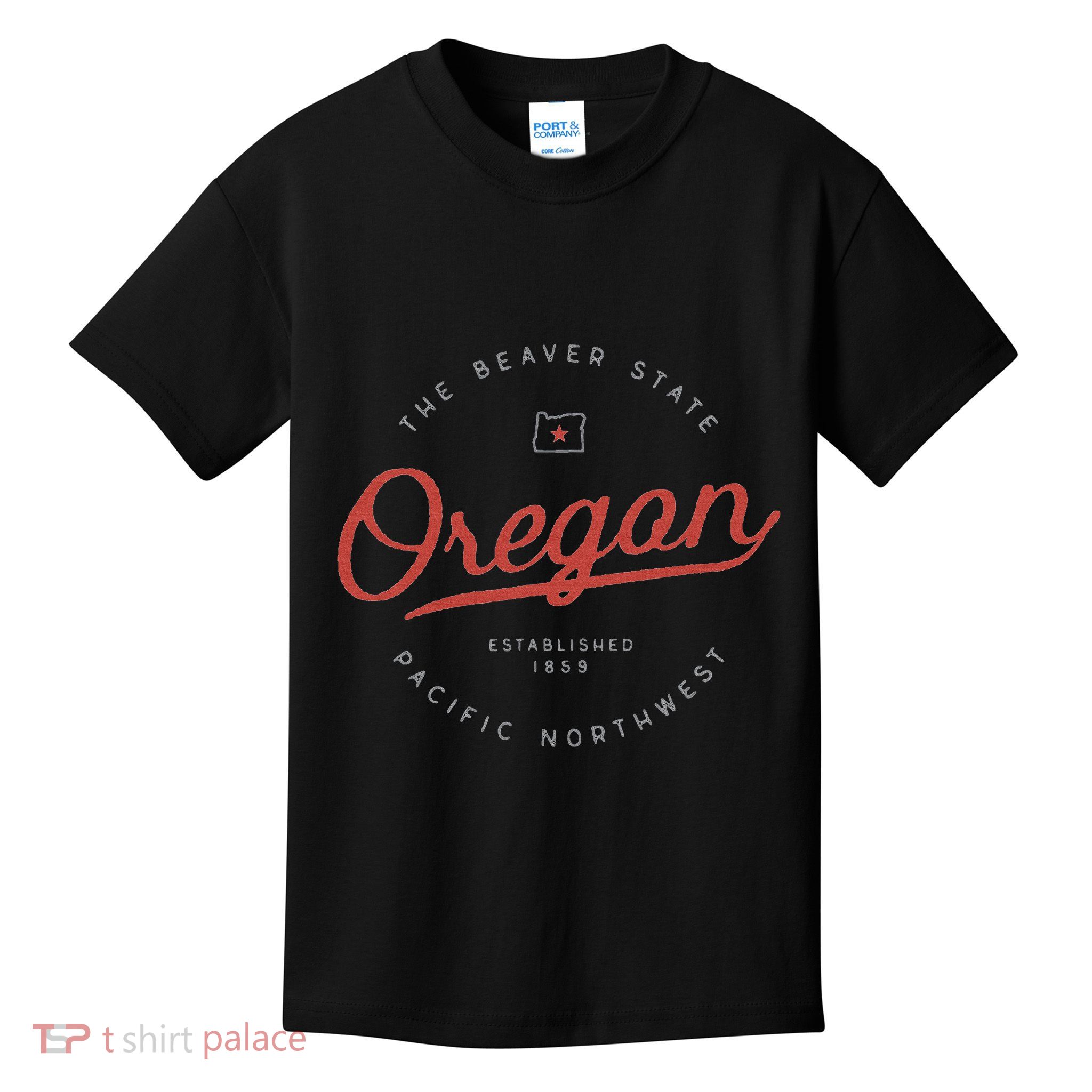 Oregon  The Beaver State Pacific Northwest Pnw Kids T-Shirt