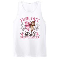 Out Tackle Breast Cancer Football Coquette Bow PosiCharge Competitor Tank