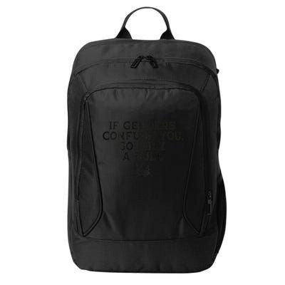 On The Back If Genders Confuse You Go Milk A Bull Meme City Backpack