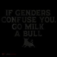 On The Back If Genders Confuse You Go Milk A Bull Meme Mesh Reversible Basketball Jersey Tank