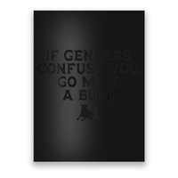 On The Back If Genders Confuse You Go Milk A Bull Meme Poster
