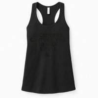 On The Back If Genders Confuse You Go Milk A Bull Meme Womens Tank Top