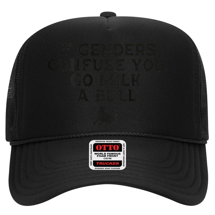 On The Back If Genders Confuse You Go Milk A Bull Meme Hat