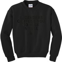On The Back If Genders Confuse You Go Milk A Bull Meme Kids Sweatshirt