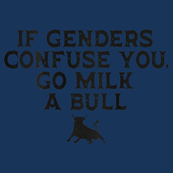 On The Back If Genders Confuse You Go Milk A Bull Meme Infant Baby Jersey Bodysuit