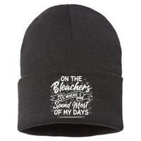 On The Bleachers Is Where I Spend Most Of My Days Sport Mama Sustainable Knit Beanie