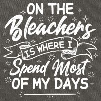 On The Bleachers Is Where I Spend Most Of My Days Sport Mama Cotton Canvas Backpack
