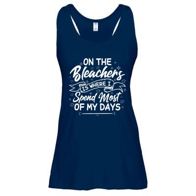 On The Bleachers Is Where I Spend Most Of My Days Sport Mama Ladies Essential Flowy Tank