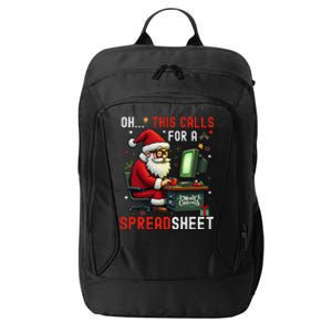 Oh This Calls For A SpreadsheetSanta Analyst In Christmas Gift City Backpack