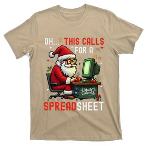 Oh This Calls For A SpreadsheetSanta Analyst In Christmas Gift T-Shirt