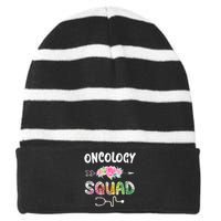 One Tough Cookie Feminine Strong Woman Striped Beanie with Solid Band