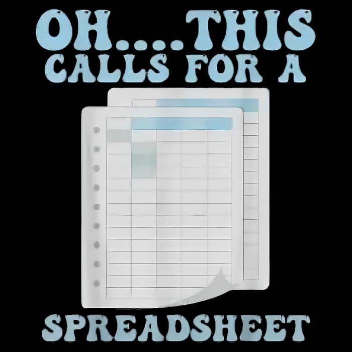 Oh... This Calls For A Spreadsheet Office Quote Saying Funny 16 in Basic Backpack