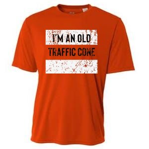 Old Traffic Cone Halloween Costume Lazy Last Minute Funny Cooling Performance Crew T-Shirt