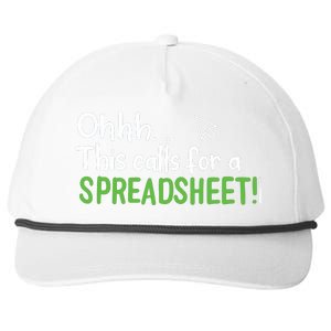 Ohhh This Calls For A Spreadsheet Snapback Five-Panel Rope Hat