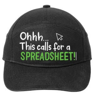 Ohhh This Calls For A Spreadsheet 7-Panel Snapback Hat