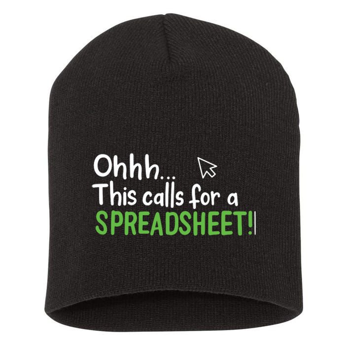 Ohhh This Calls For A Spreadsheet Short Acrylic Beanie