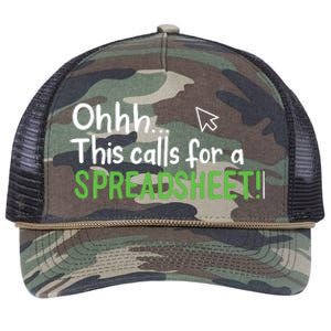 Ohhh This Calls For A Spreadsheet Retro Rope Trucker Hat Cap