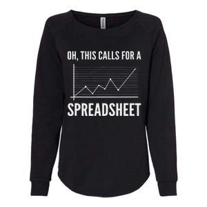 Oh This Calls For A Spreadsheet. Accounting And Actuary Womens California Wash Sweatshirt