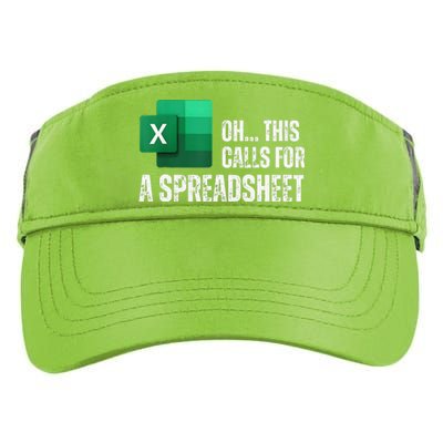 Oh This Calls For A Spreadsheet Funny Gift Adult Drive Performance Visor