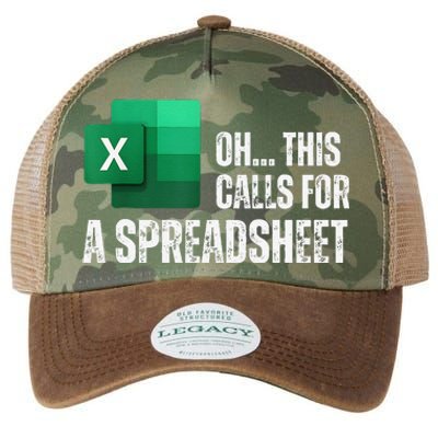 Oh This Calls For A Spreadsheet Funny Gift Legacy Tie Dye Trucker Hat