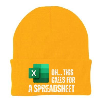 Oh This Calls For A Spreadsheet Funny Gift Knit Cap Winter Beanie