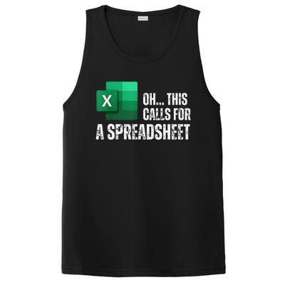 Oh This Calls For A Spreadsheet Funny Gift PosiCharge Competitor Tank