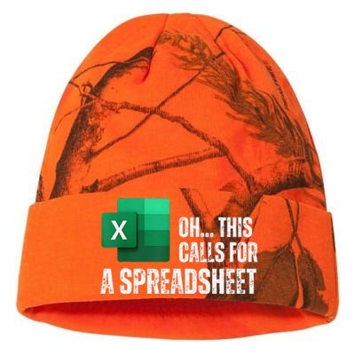 Oh This Calls For A Spreadsheet Funny Gift Kati Licensed 12" Camo Beanie