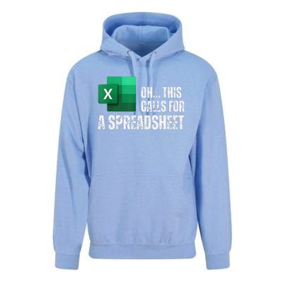 Oh This Calls For A Spreadsheet Funny Gift Unisex Surf Hoodie