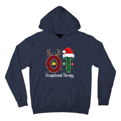 Occupational Therapy Christmas Santa Hat Ot Therapist Tall Hoodie