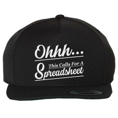 Oh... This Calls For A Spreadsheet Wool Snapback Cap