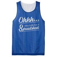 Oh... This Calls For A Spreadsheet Mesh Reversible Basketball Jersey Tank