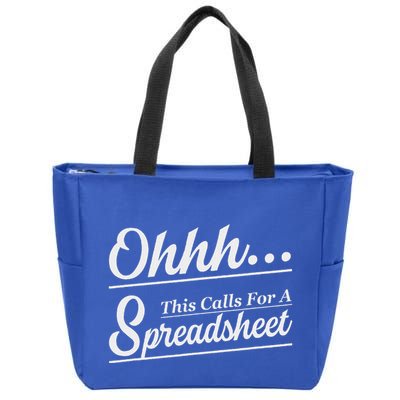 Oh... This Calls For A Spreadsheet Zip Tote Bag