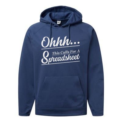 Oh... This Calls For A Spreadsheet Performance Fleece Hoodie