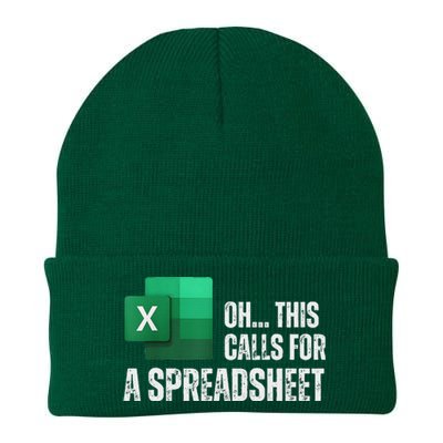 Oh This Calls For A Spreadsheet Funny Office Knit Cap Winter Beanie