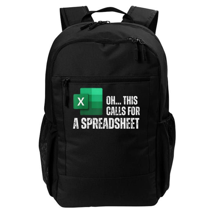 Oh This Calls For A Spreadsheet Funny Office Daily Commute Backpack