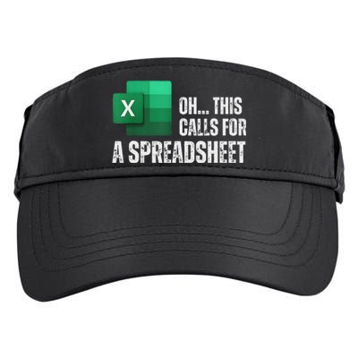 Oh This Calls For A Spreadsheet Funny Office Adult Drive Performance Visor