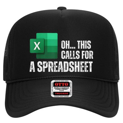 Oh This Calls For A Spreadsheet Funny Office Trucker Hat