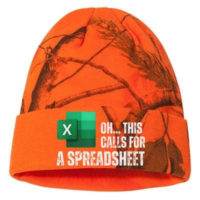 Oh This Calls For A Spreadsheet Funny Office Kati Licensed 12" Camo Beanie