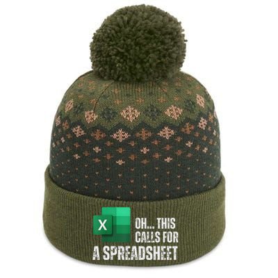 Oh This Calls For A Spreadsheet Funny Office The Baniff Cuffed Pom Beanie