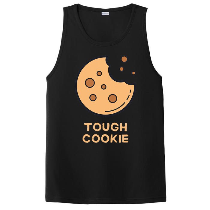 One Tough Cookie Funny Chocolate Chip Cookies PosiCharge Competitor Tank