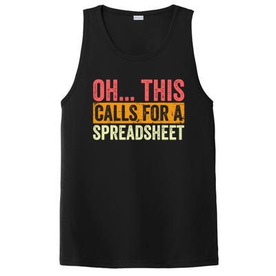 Oh This Calls For A Spreadsheet Office Sarcastic Saying PosiCharge Competitor Tank