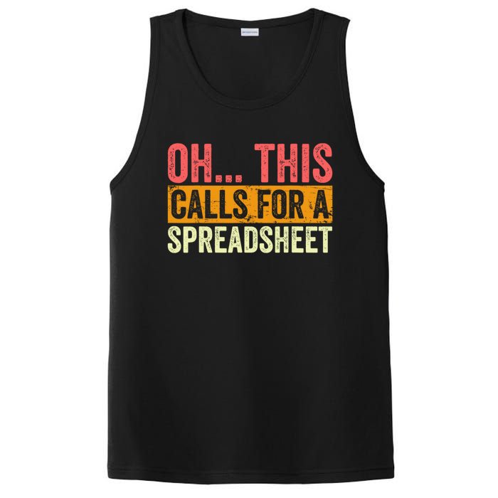 Oh This Calls For A Spreadsheet Office Sarcastic Saying PosiCharge Competitor Tank