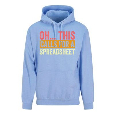 Oh This Calls For A Spreadsheet Office Sarcastic Saying Unisex Surf Hoodie