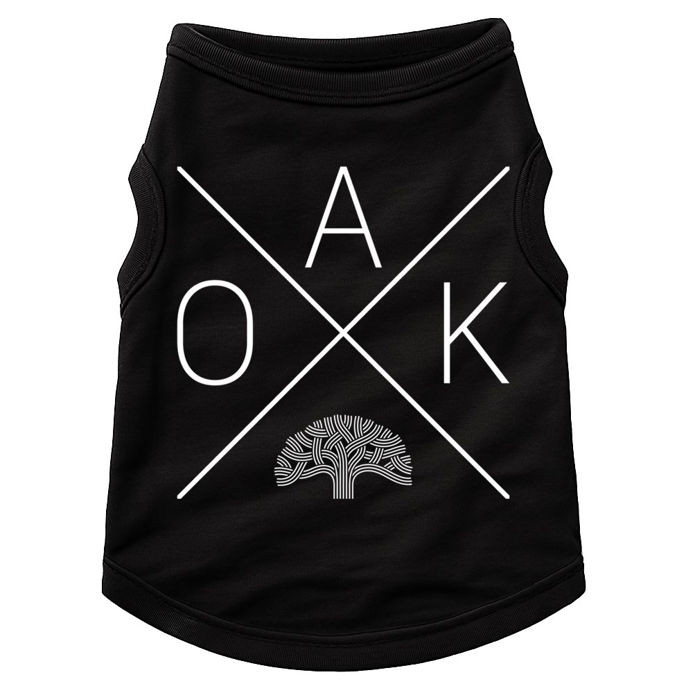 Oak Tree Cross Design (Grey) Gift Oakland California Gift Doggie Tank