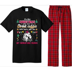 Oh This Christmas I Just Wants To Coffee Horse Gift Pajama Set