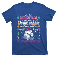 Oh This Christmas I Just Wants To Coffee Horse Gift T-Shirt